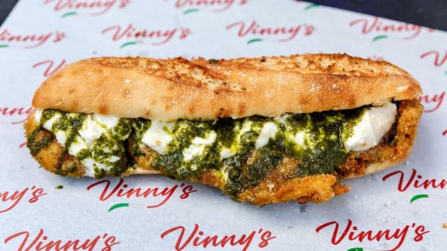 Chicken Cutlet with Burrata & Pesto
